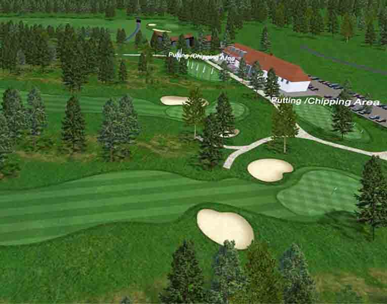 3D Golf Course Model, Golf Course 3D Modelling Visualization